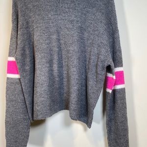 NWT John & Jenn Slate Cable Knit Sweater